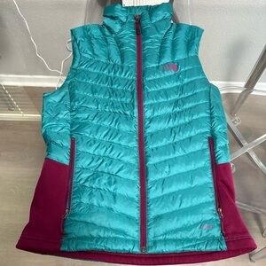 The North Face Teal and Magenta Vest